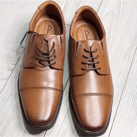 (54-4189) Clarks Men's Tilden Cap Oxford Shoes Sz 7.5 - Picture 3 of 12